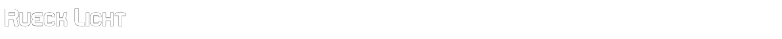 Rueck font preview
